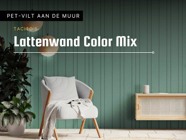 Lattenwand wandpaneel Color mix